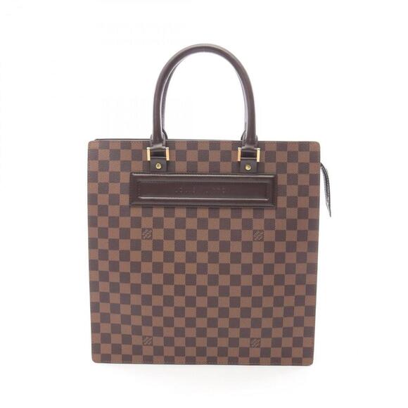 LOUIS VUITTON Brown Damier Leather Tote Bag - Picture 1 of 8